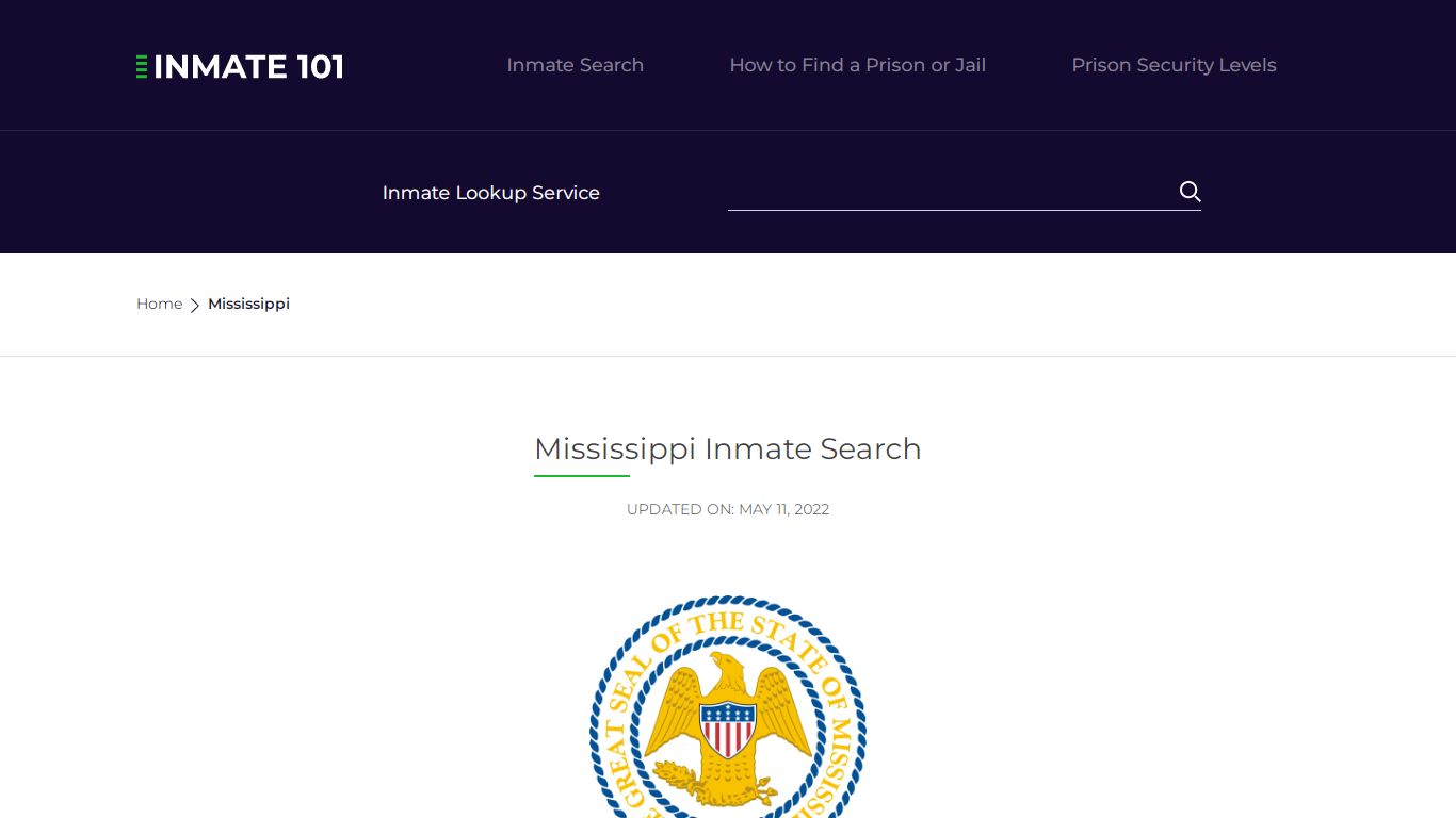 Mississippi Inmate Search – Mississippi Department of ...